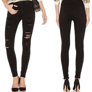 Agolde Sophie High Rise Distressed Skinny Jeans Moonstruck High Waisted 27